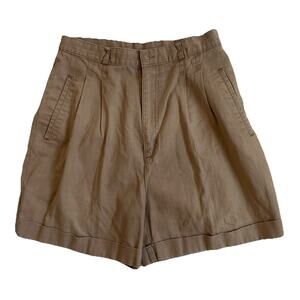 J J Fargo Women's 11/12 Brown Pleated Shorts